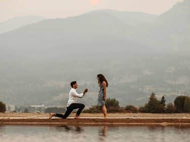 perfect outdoor summer proposal